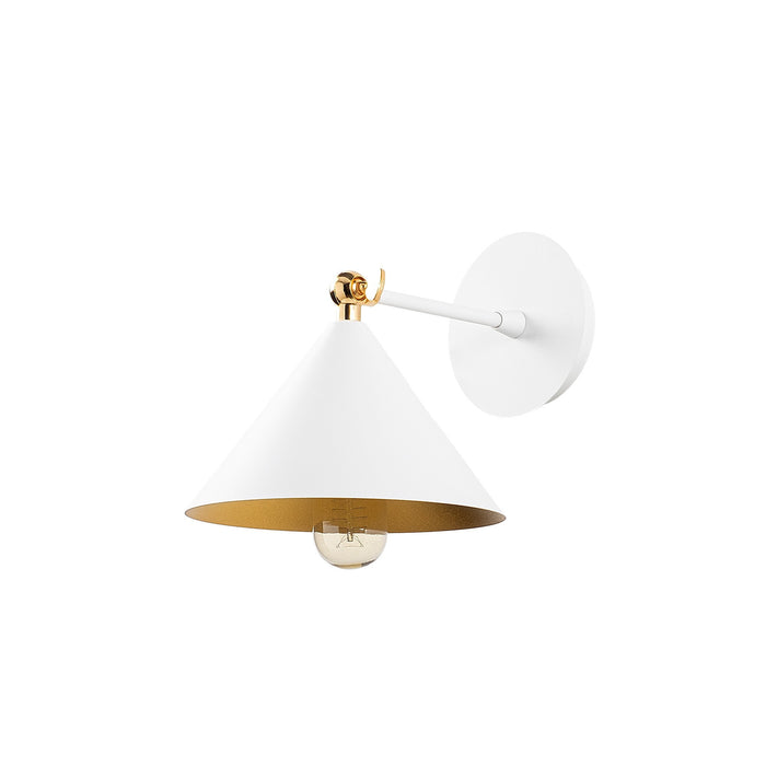 Aplique de pared metal blanco 19x26x20 cm casquillo E27