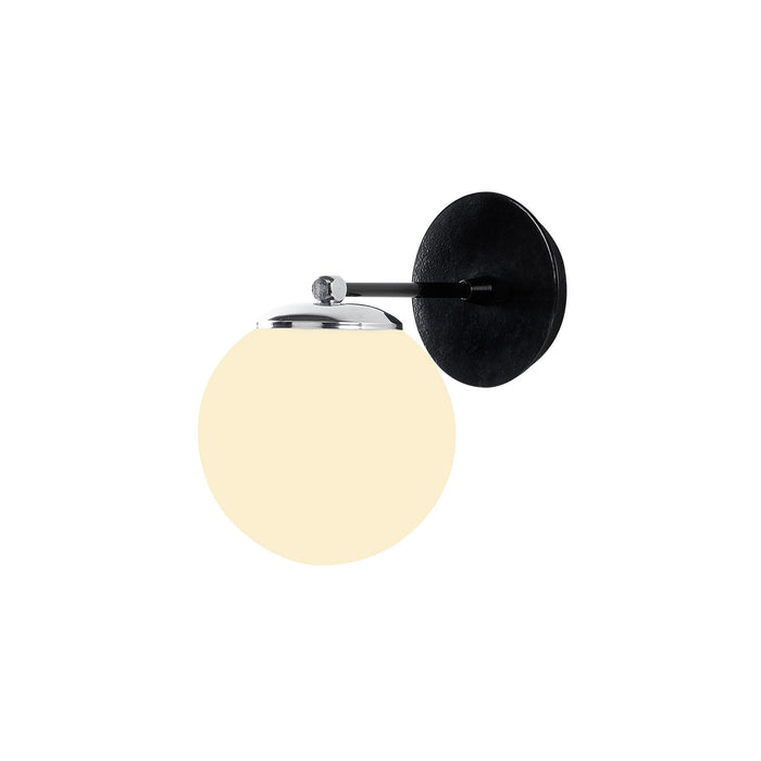 Aplique de pared metal negro 15x24x24 cm casquillo E27