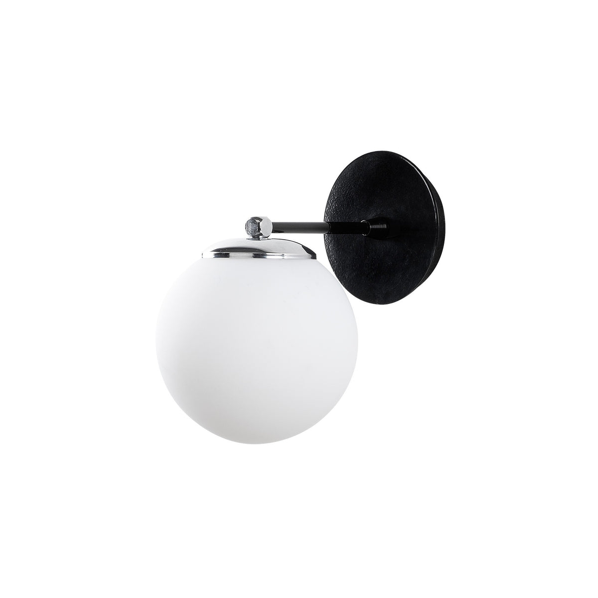 Aplique de pared metal negro 15x24x24 cm casquillo E27 (3)