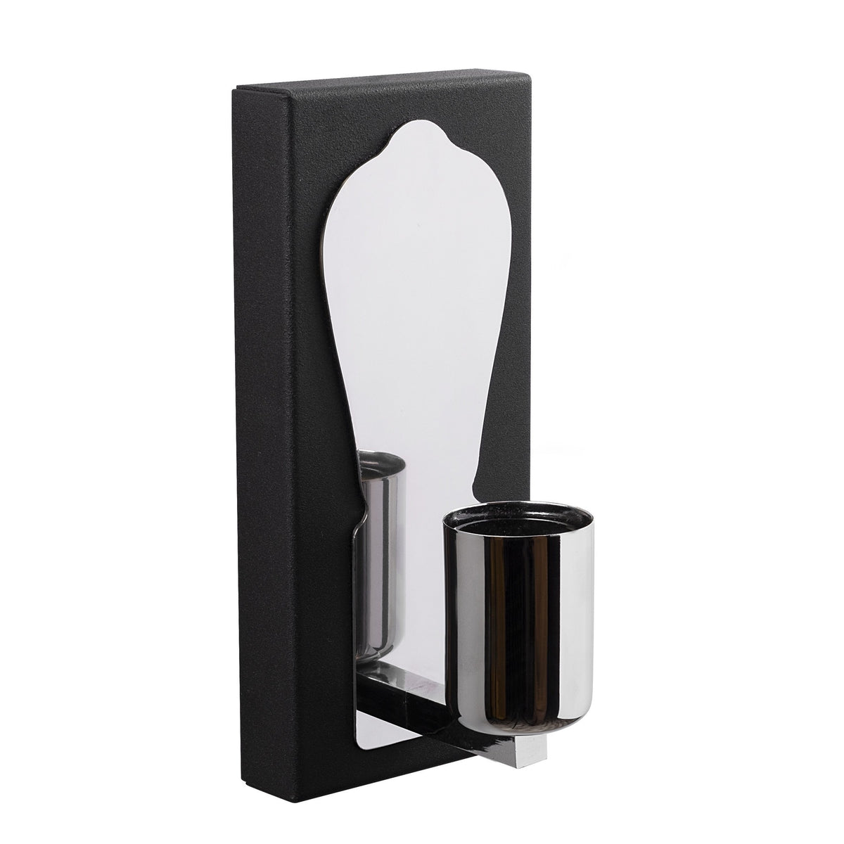 Aplique de pared metal negro 9x10x21 cm 3 casquillos E27 (4)