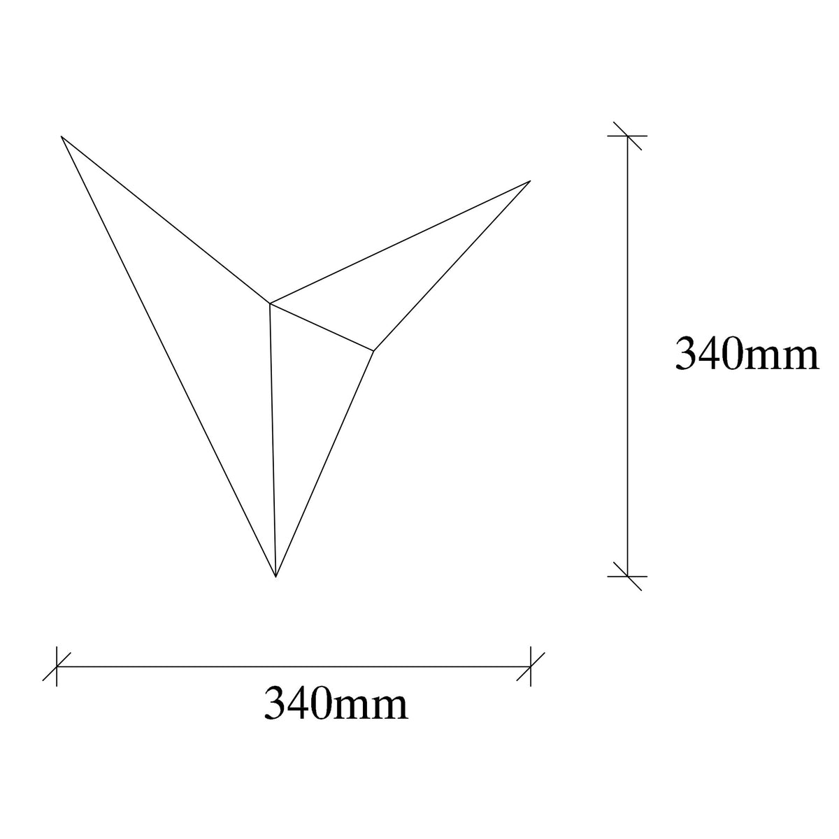 Aplique de pared metal blanco 34x5x34 cm casquillo G9 (2)
