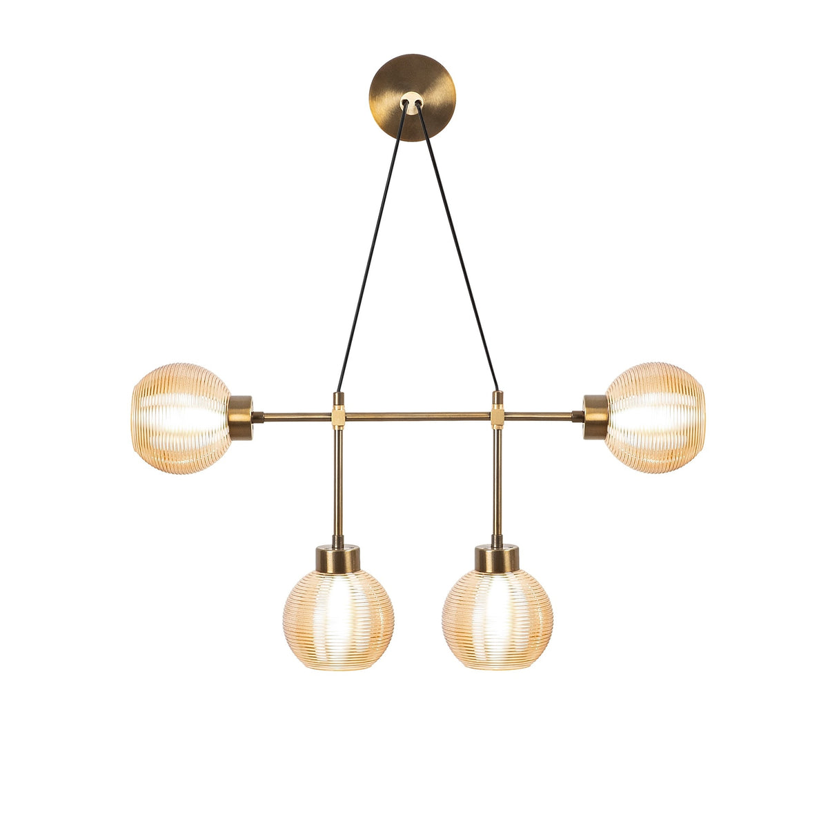 Aplique de pared metal vintage oro 78x15x65 cm casquillo E27