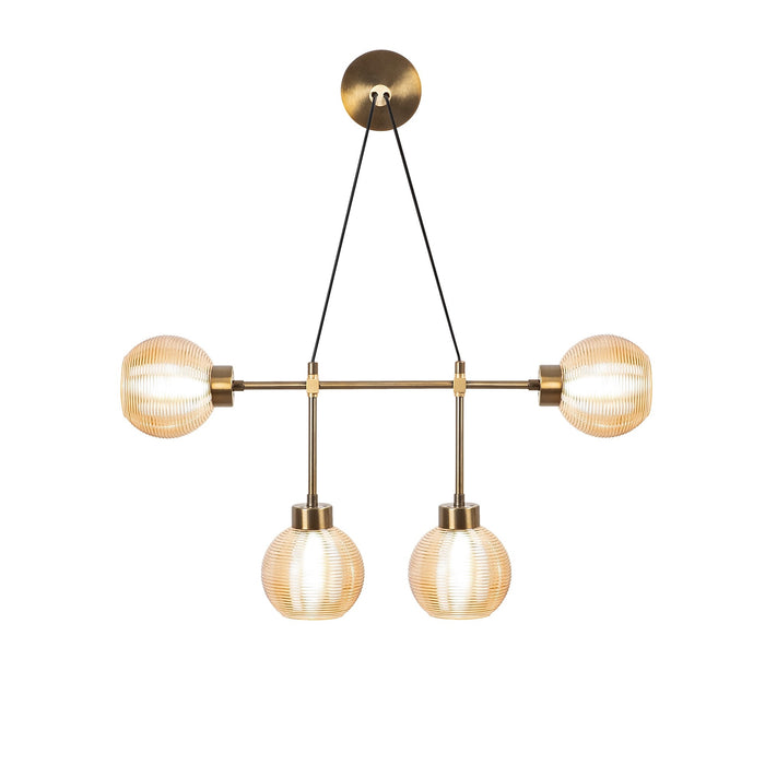 Aplique de pared metal vintage oro 78x15x65 cm casquillo E27