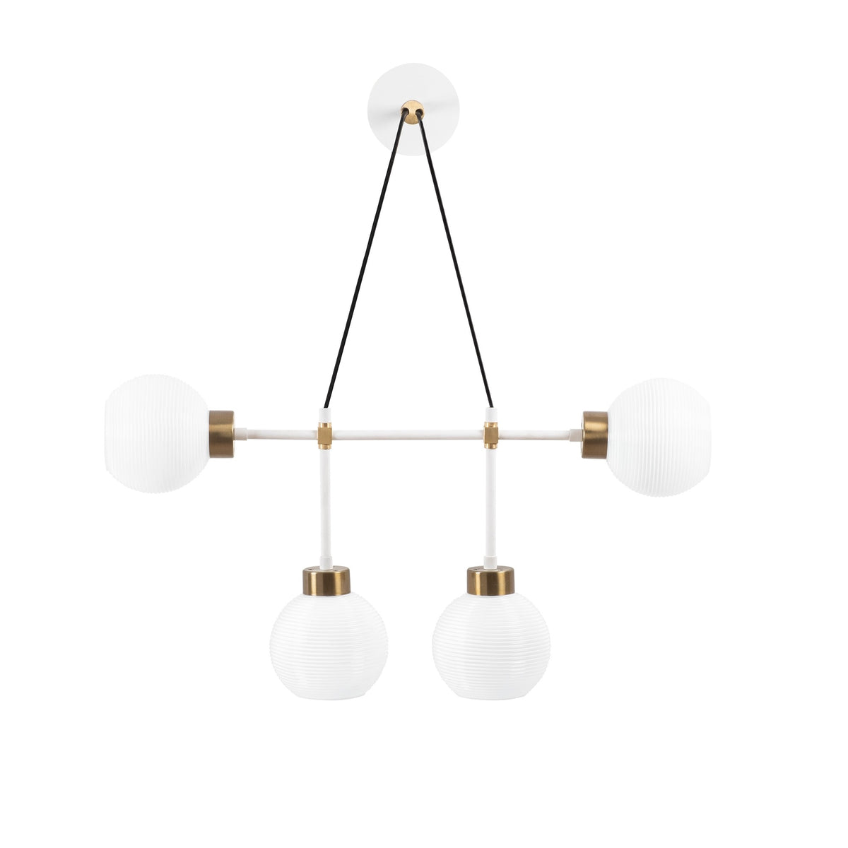 Aplique de pared metal vintage blanco 78x15x65 cm casquillo E27