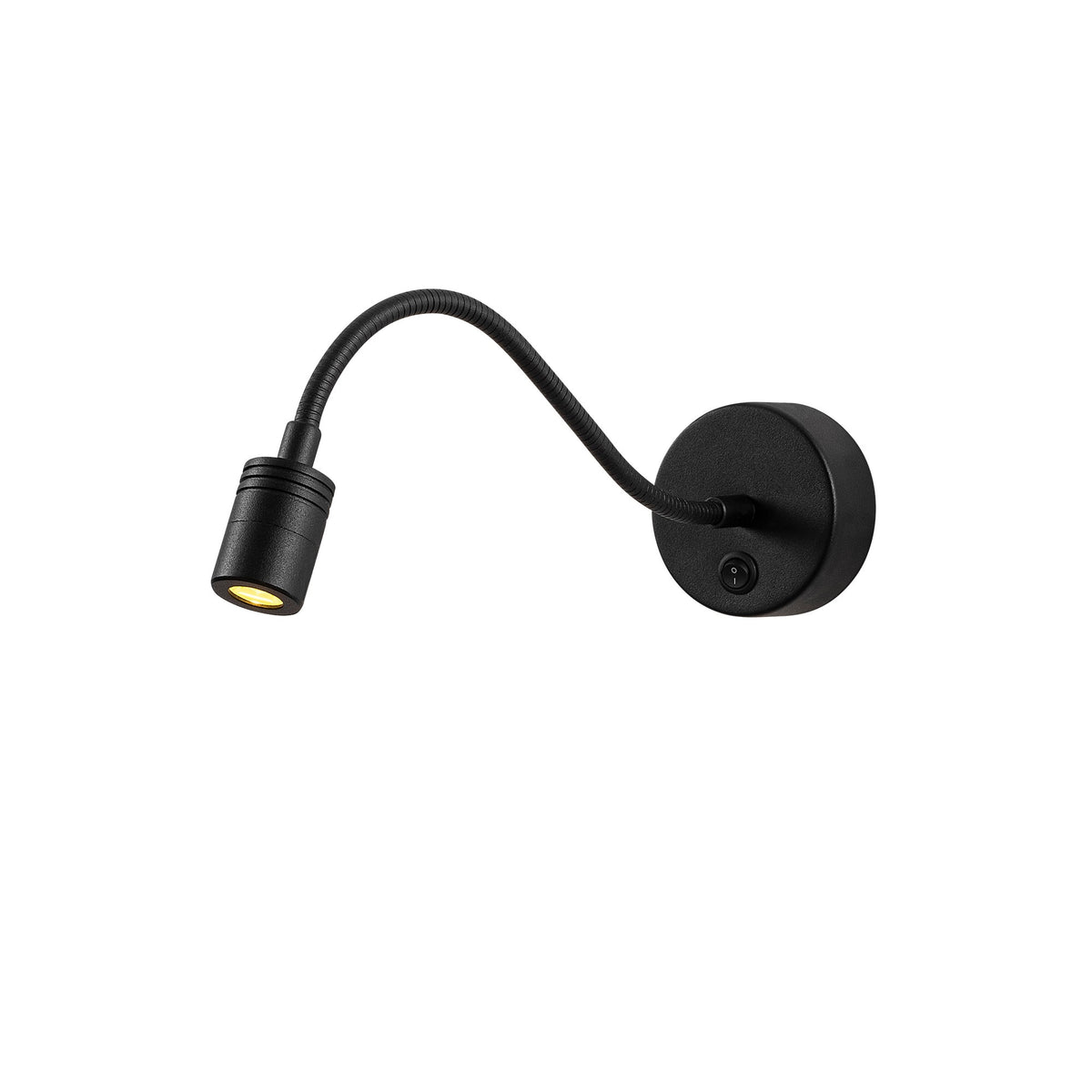 Aplique de pared cuadrado metal negro 8x38x15 cm LED 2700K