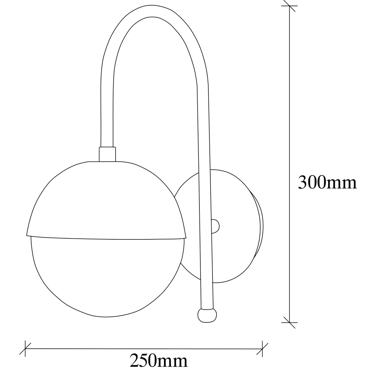 Aplique de pared metal negro blanco 15x25x30 cm casquillo E27 (2)
