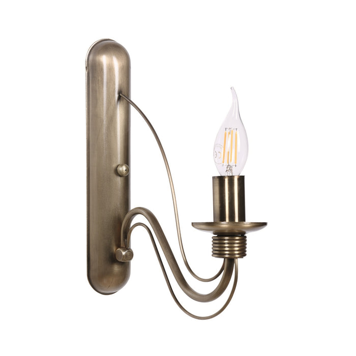 Aplique de pared metal sin pantalla 12x30x29 cm casquillo E14