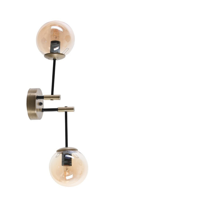 Aplique de pared metal cobre 70x20x16 cm casquillo E27