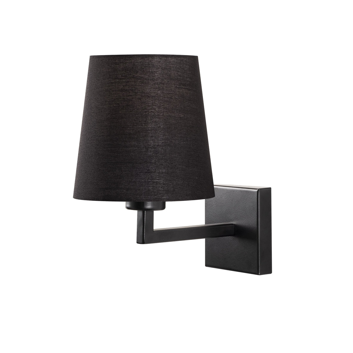 Aplique de pared metal negro 18x24x30 cm casquillo E27