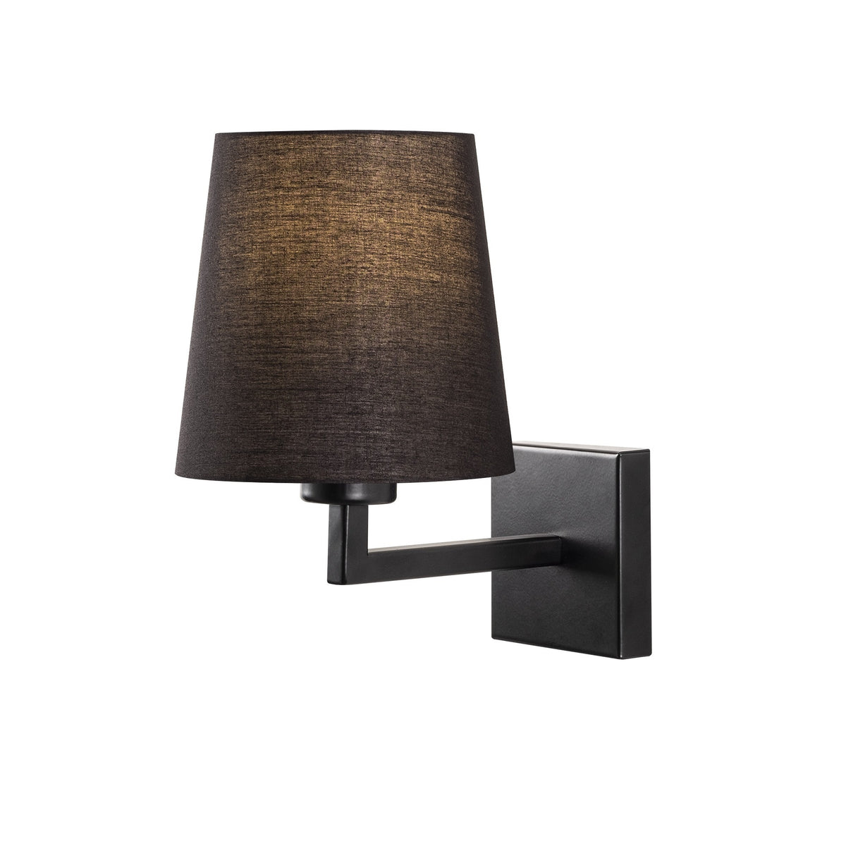 Aplique de pared metal negro 18x24x30 cm casquillo E27 (3)