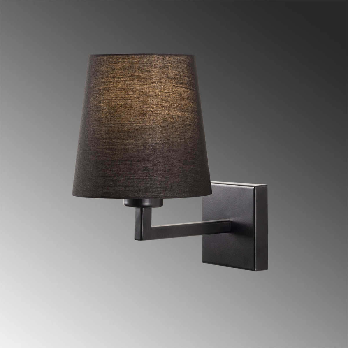Aplique de pared metal negro 18x24x30 cm casquillo E27 (4)