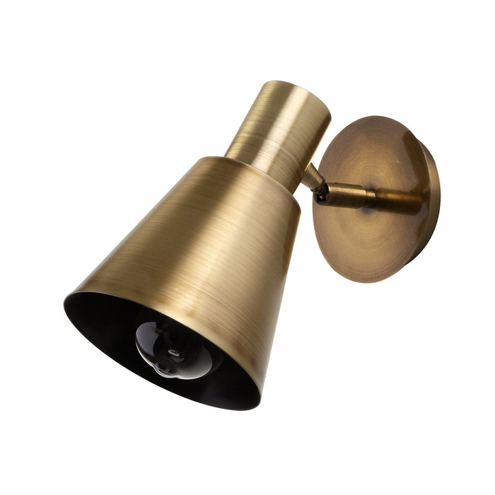 Aplique de pared metal anticuario 25x14x22 cm casquillo E27