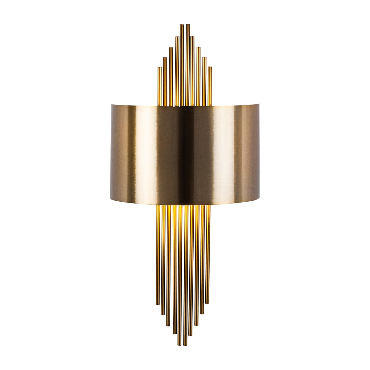 Aplique de pared hierro vintage oro 75x10x22 cm casquillo E27