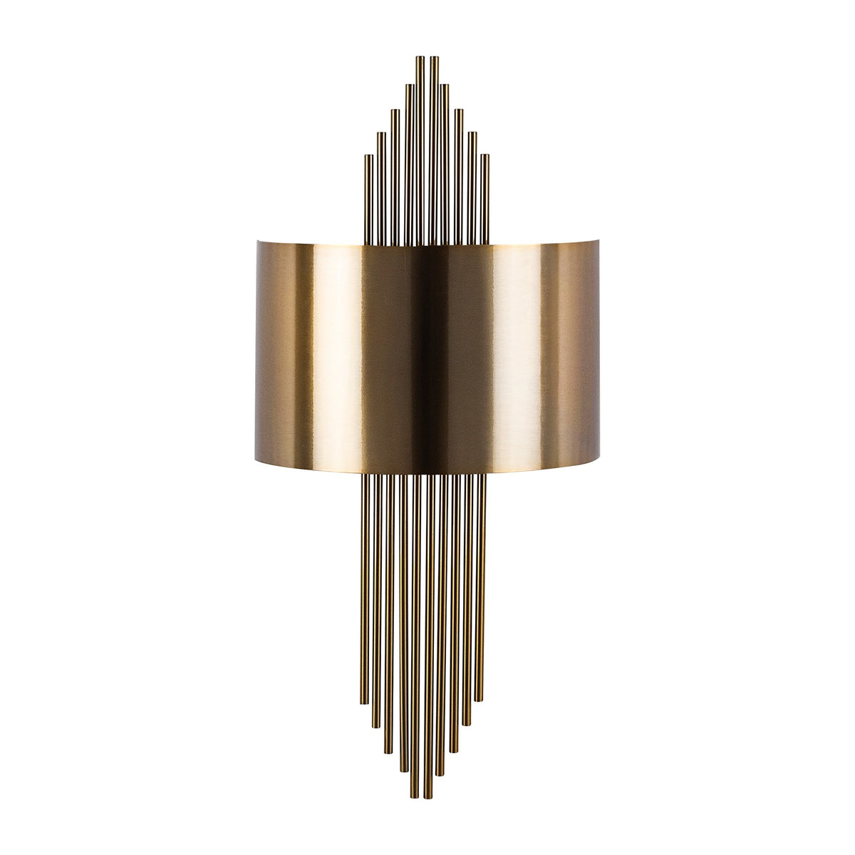 Aplique de pared hierro vintage oro 75x10x22 cm casquillo E27 (3)
