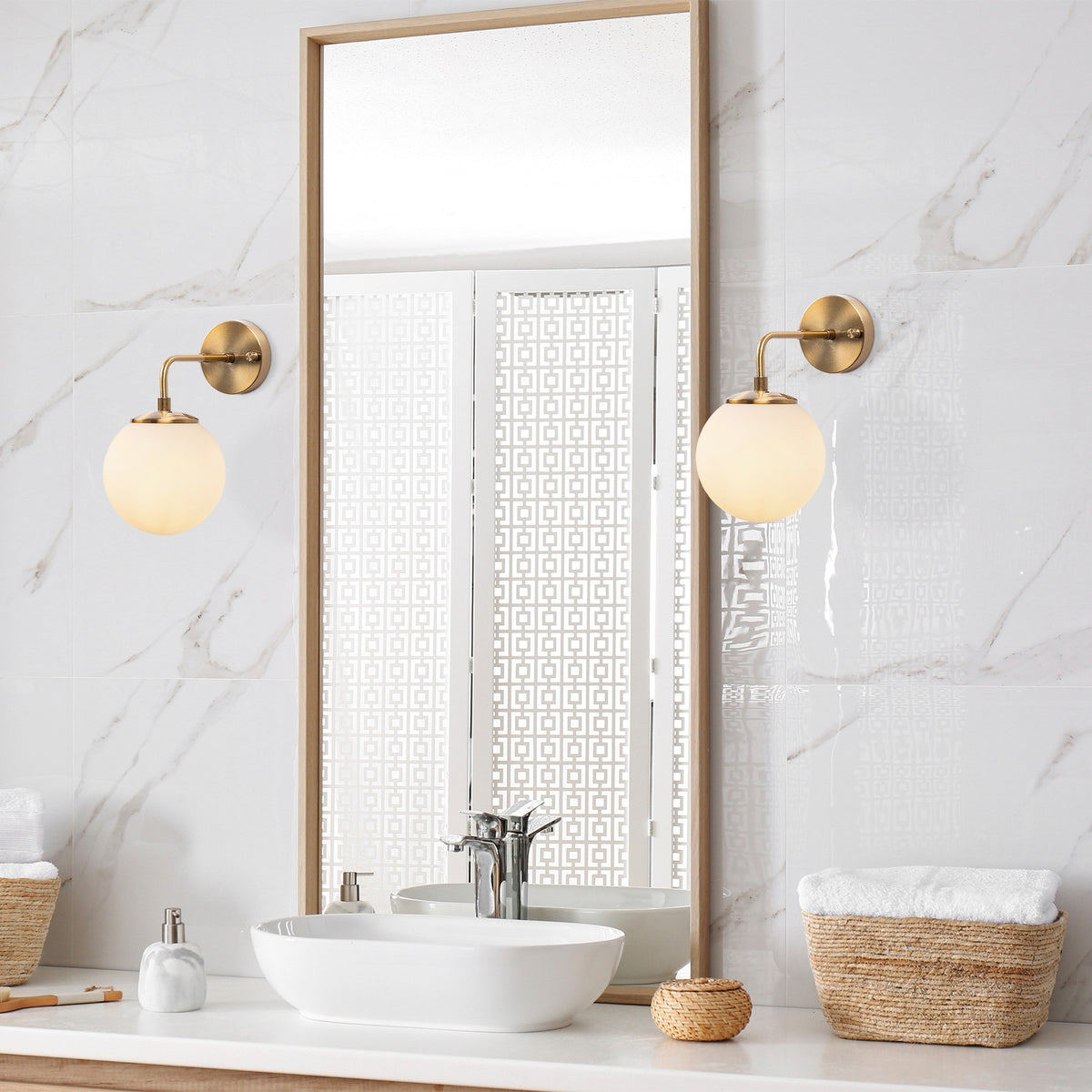 Aplique de pared pantalla blanca metal vintage 15x27x25 cm E14 (4)