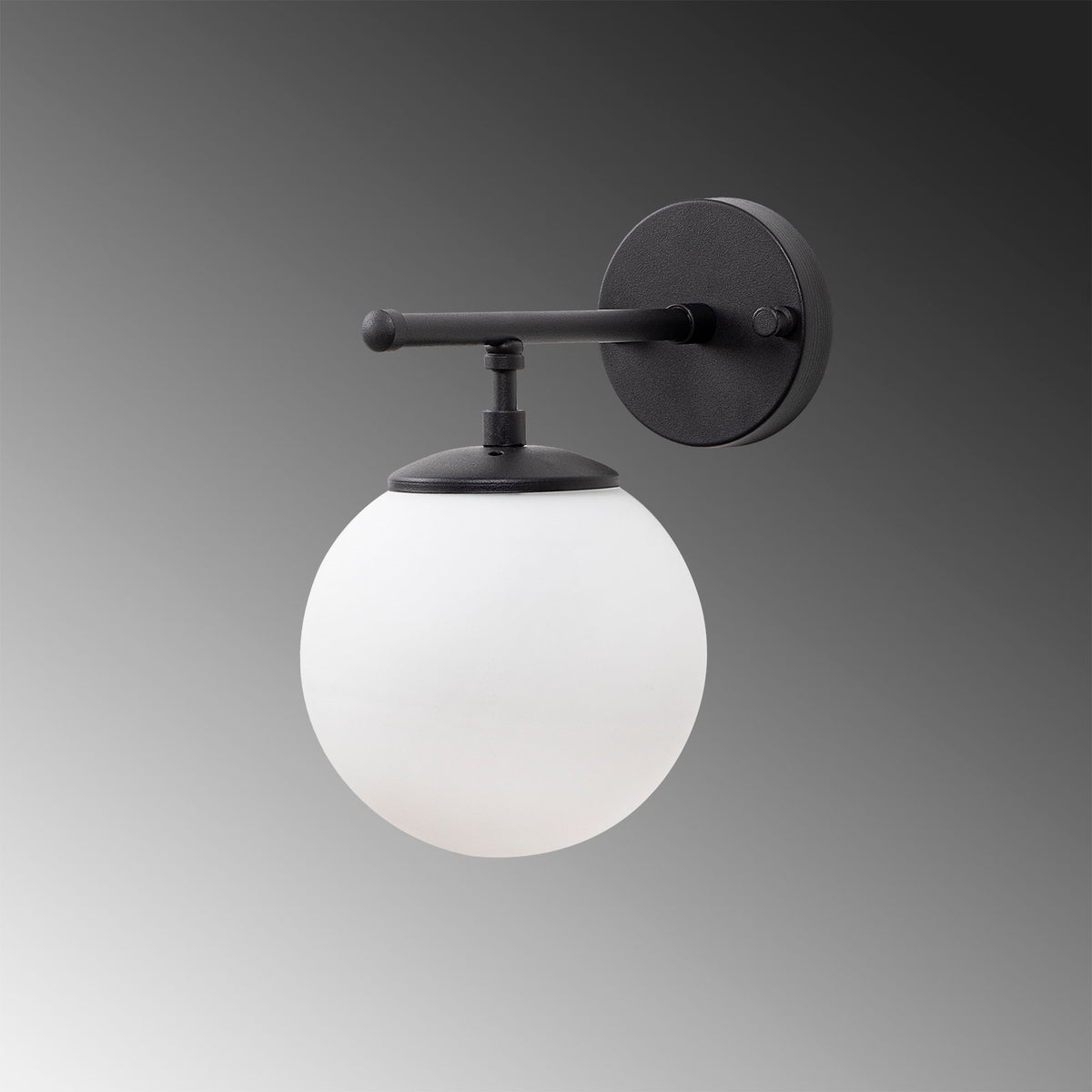 Aplique de pared pantalla blanca metal negro 15x24x24 cm E14 (4)