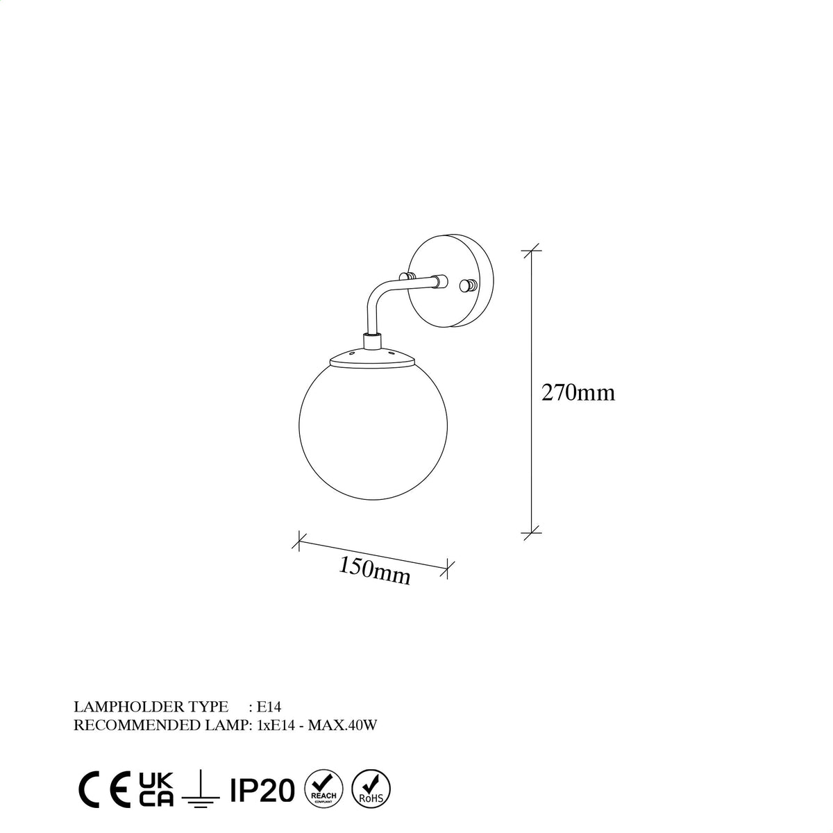 Aplique de pared 90 grados pantalla blanca metal oro 15x21x27 cm (2)