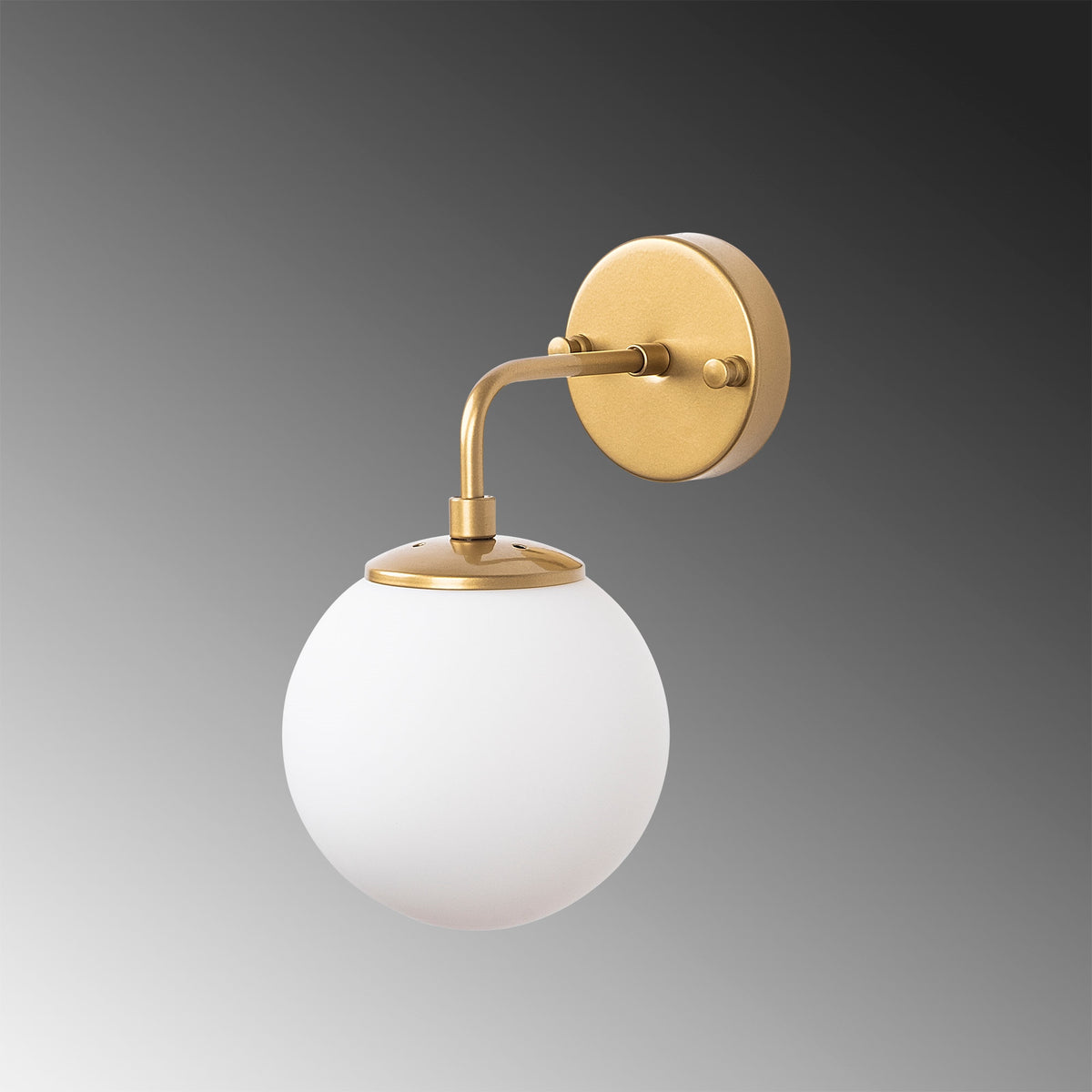 Aplique de pared 90 grados pantalla blanca metal oro 15x21x27 cm (3)