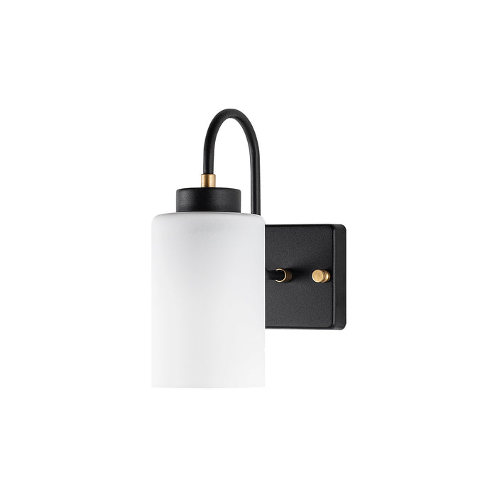 Aplique de pared metal negro 10x23x24 cm casquillo E27