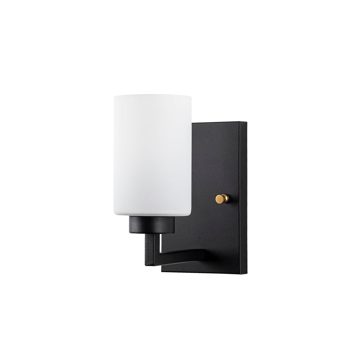 Aplique de pared metal negro 10x19x23 cm casquillo E27