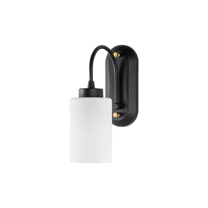 Aplique de pared metal negro 10x21x28 cm casquillo E27