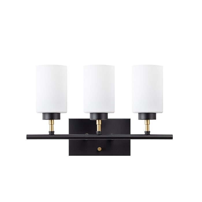 Aplique de pared metal negro 46x15x28 cm 3 casquillos E27