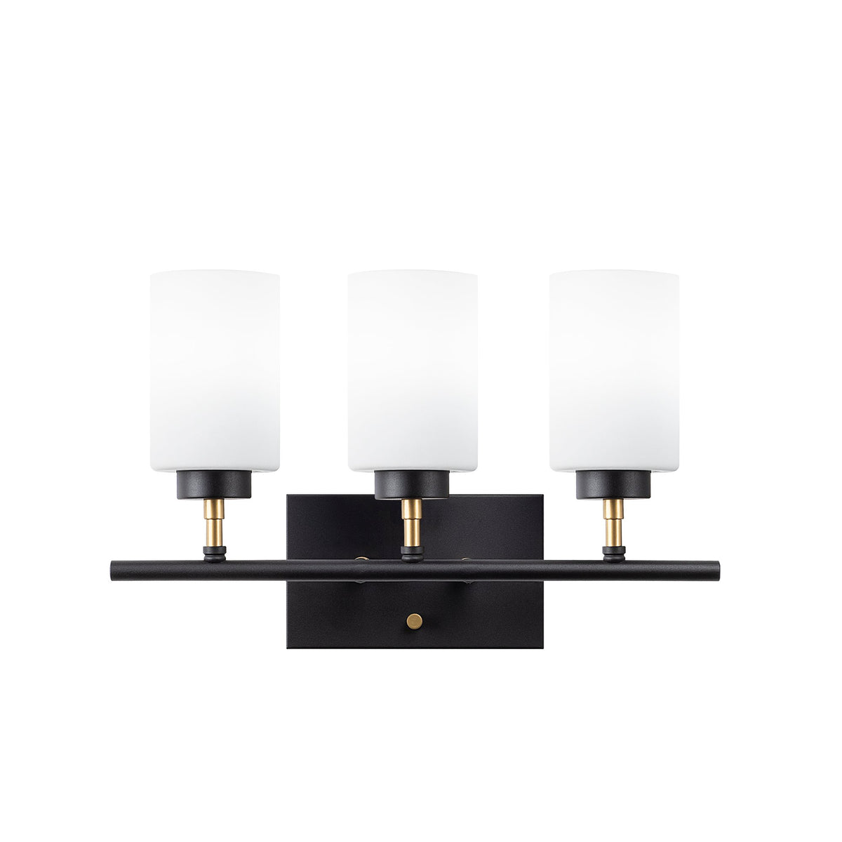 Aplique de pared metal negro 46x15x28 cm 3 casquillos E27 (3)