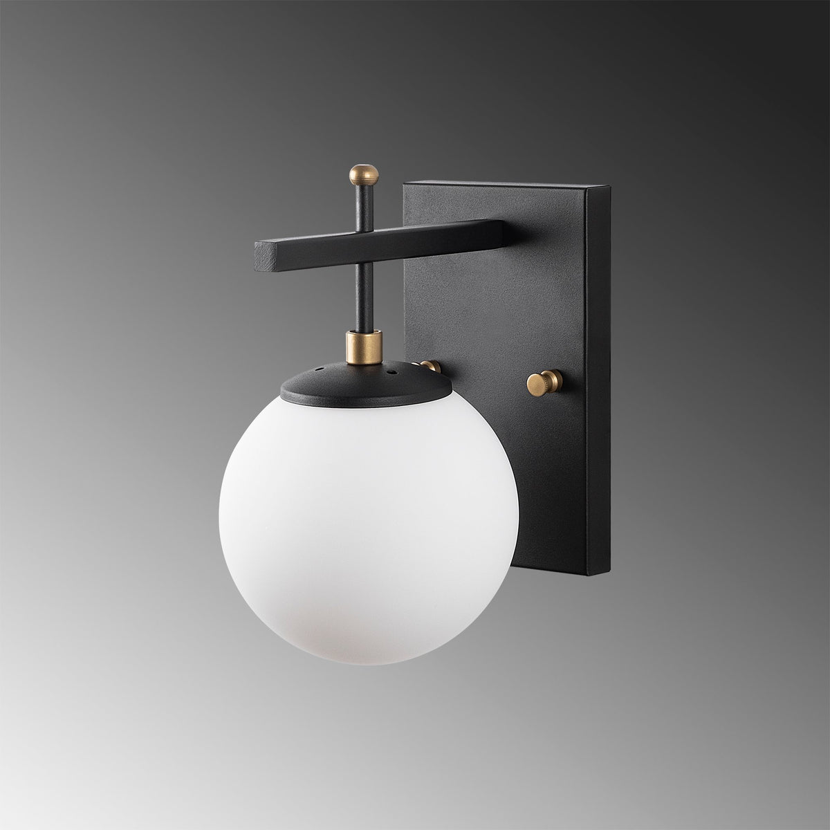 Aplique de pared pantalla blanca metal negro 15x20x15 cm E14 (4)