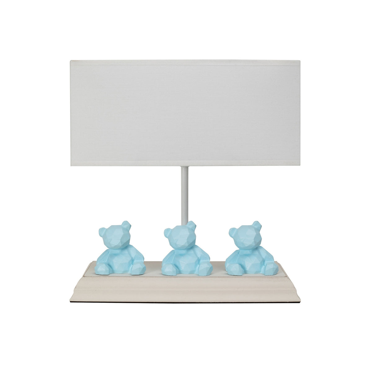 Lámpara de sobremesa MDF azul colección Volga 26x12x28cm E27 (2)