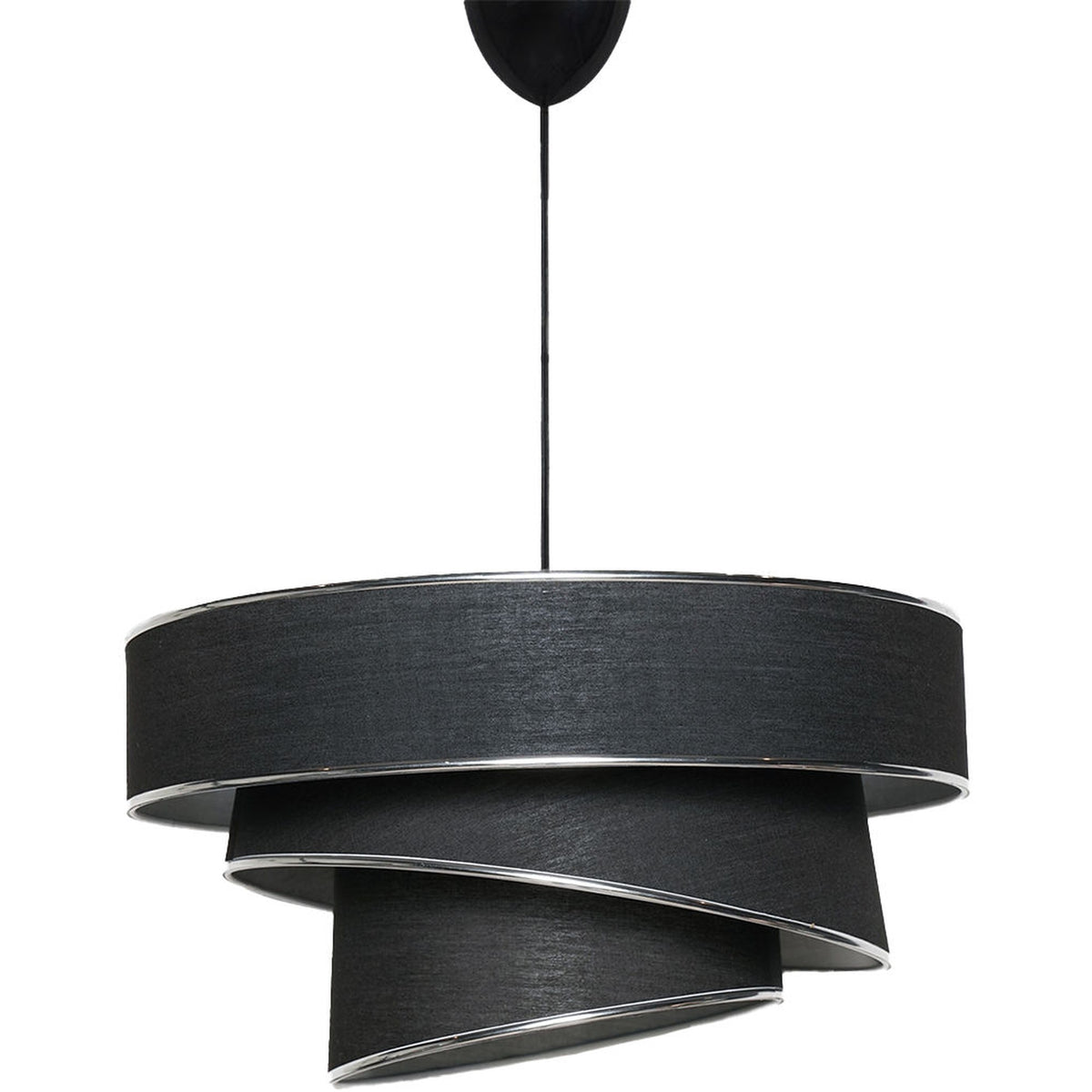 Lámpara de techo metal negro silver estructura decorativa