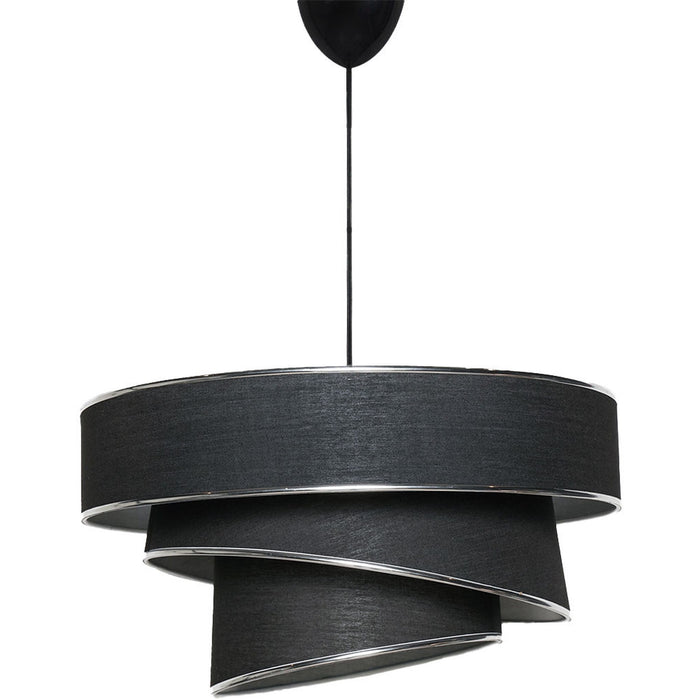 Lámpara de techo metal negro silver estructura decorativa
