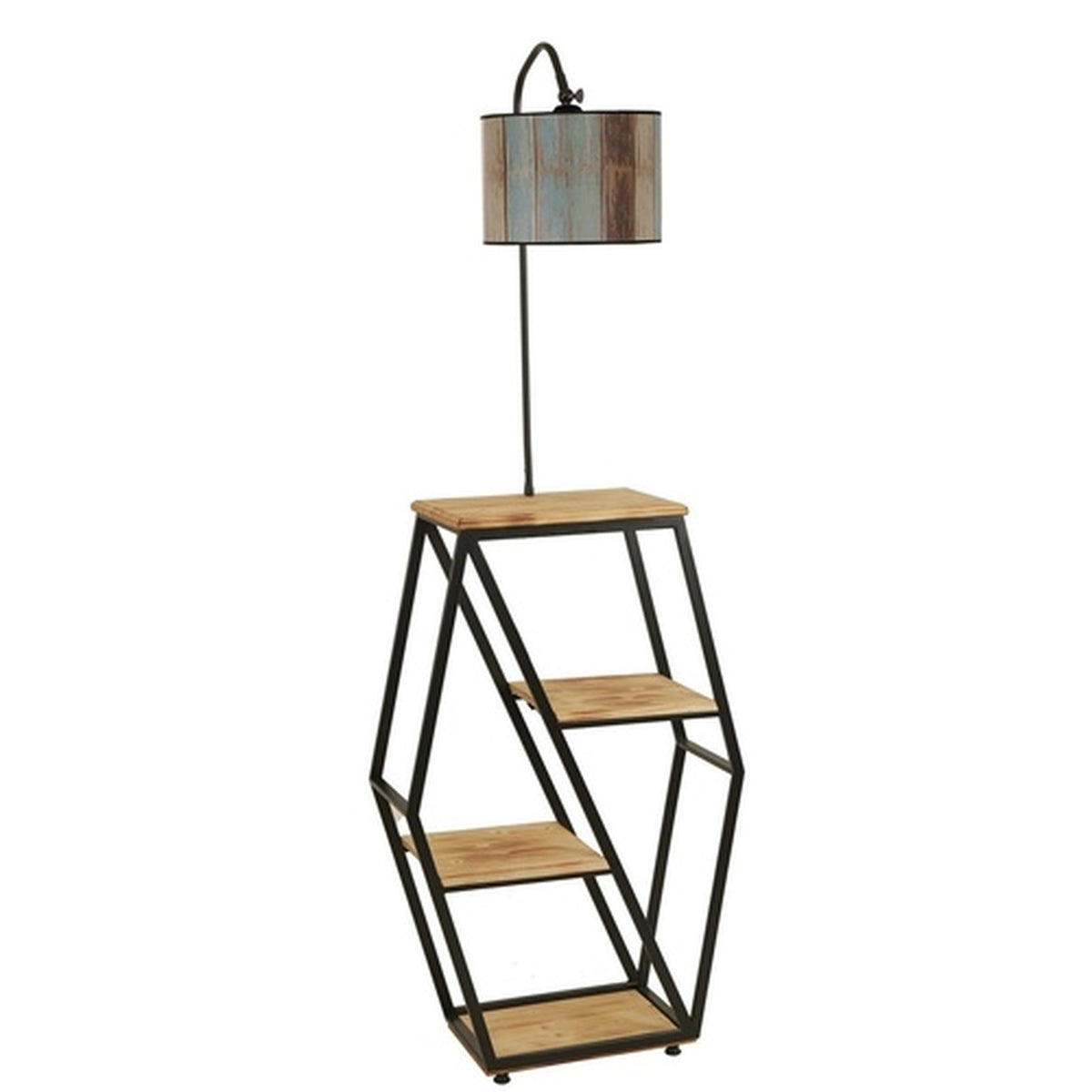 Lámpara de pie metal vintage Victoria 38x25x165cm E27
