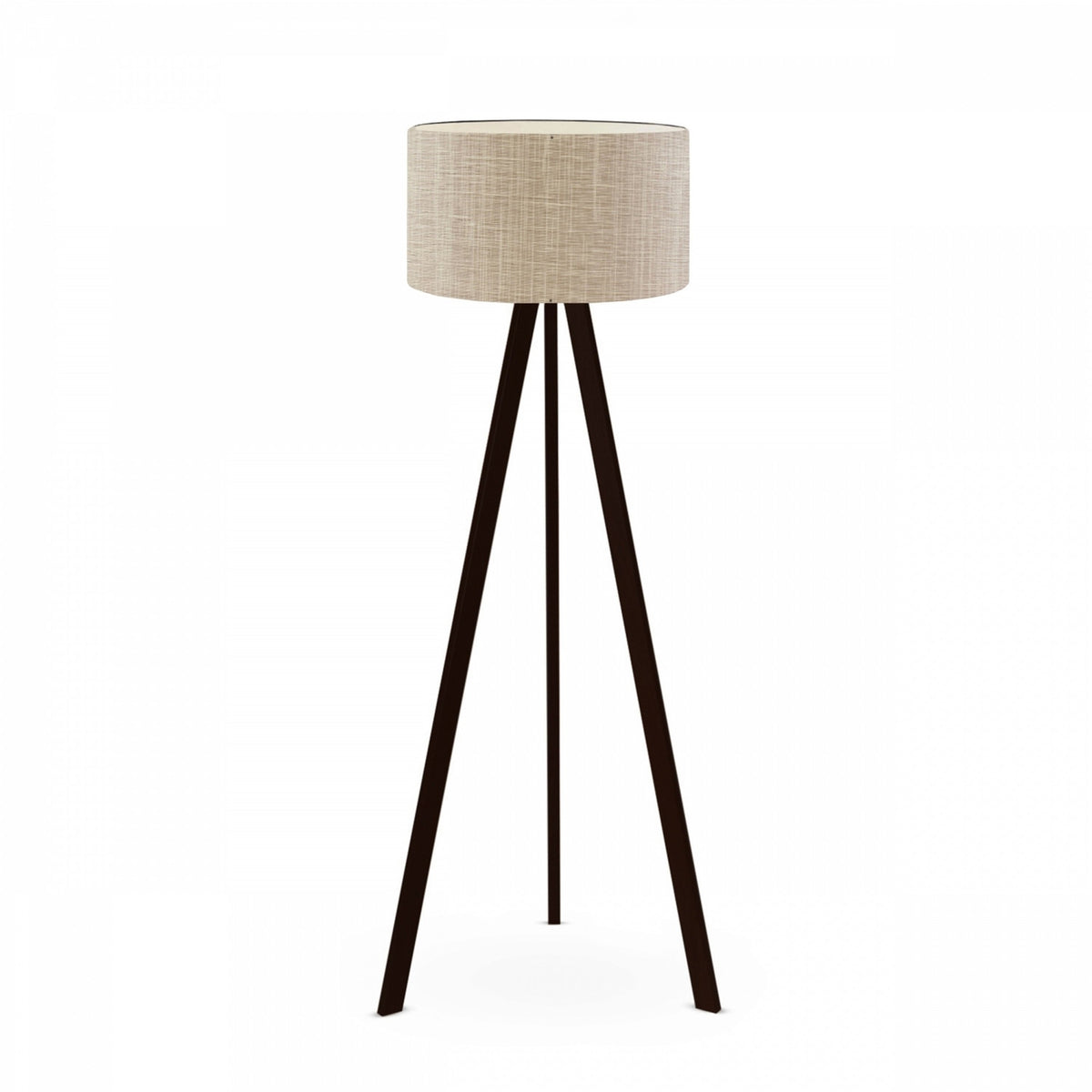 Lámpara de pie PVC madera beige H140 cm decorativa