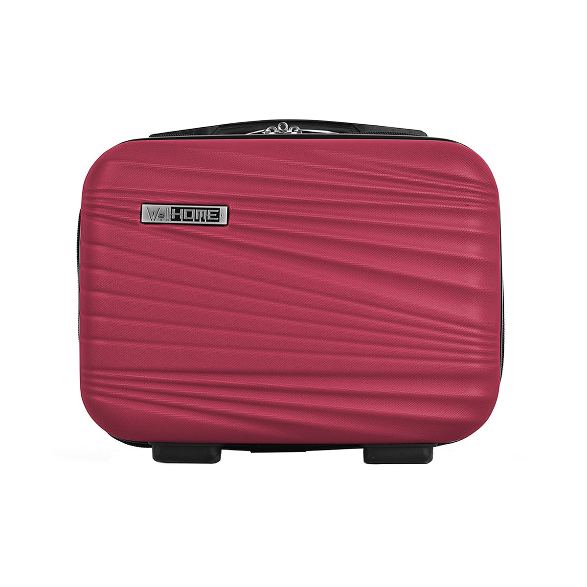 Juego de maletas rígidas 4 pzs color coral con ruedas (9)