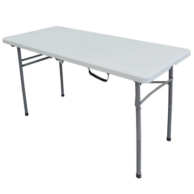 Mesa multifuncional plegable 122x61x74 cm sobre rígido con asa