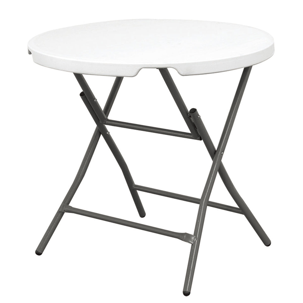 Mesa cóctel plegable 80x80x74 cm sistema compacto con asa