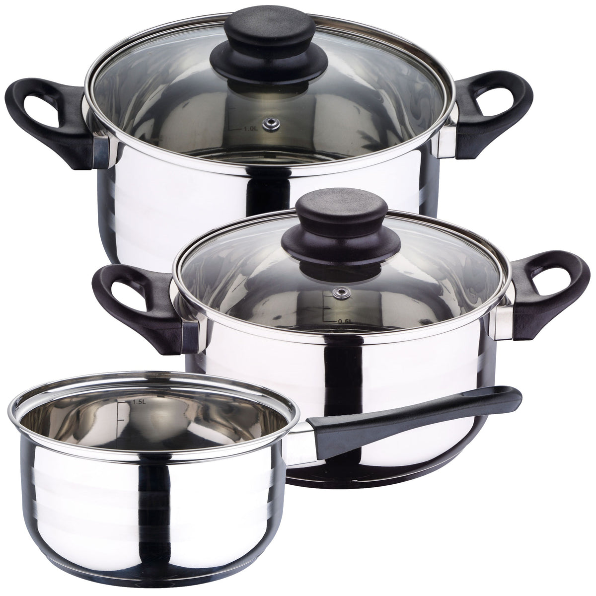 Batería de cocina acero inoxidable 5 pzs casquillo E27
