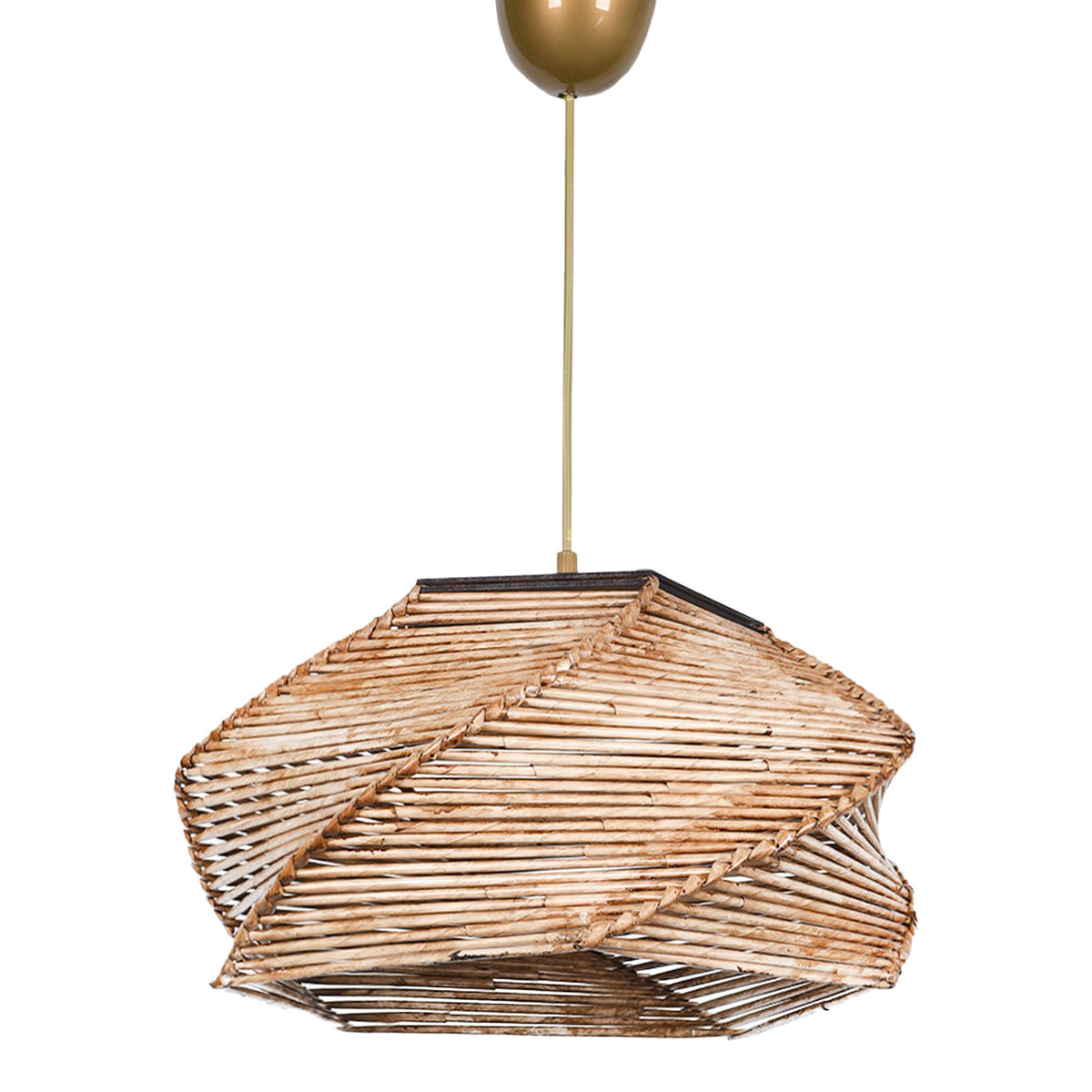 Lámpara de techo natural 36x36x65 cm decorativa