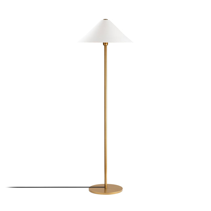 Lámpara de pie metal oro 46x46x150 cm casquillo E27