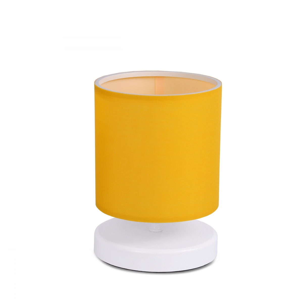 Lámpara de sobremesa amarillo 15x15x22 cm