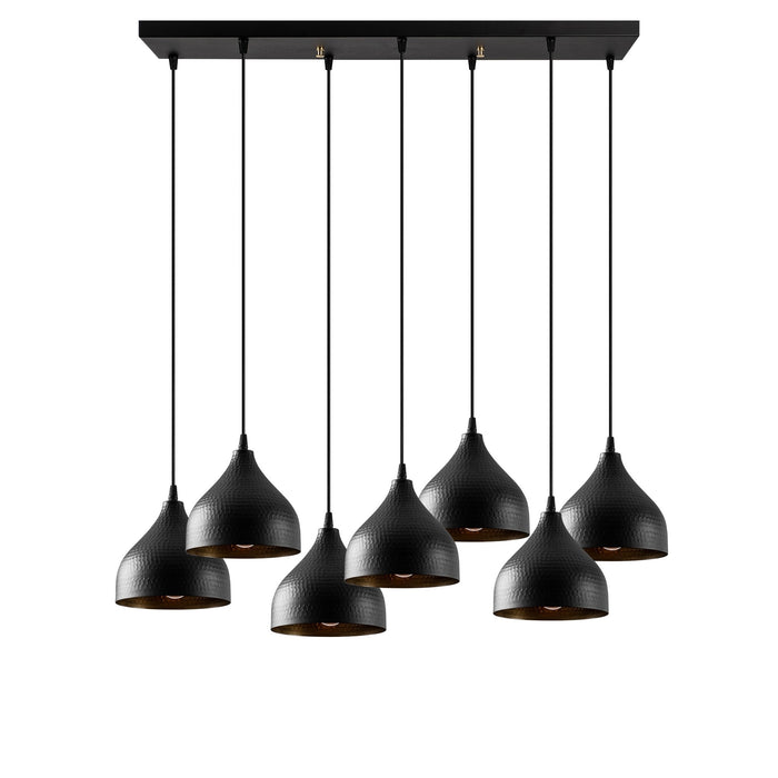 Lámpara de techo negro 88x40x114 cm decorativa