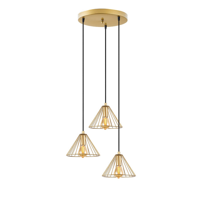 Lámpara de techo oro brillante 41x41x117 cm decorativa