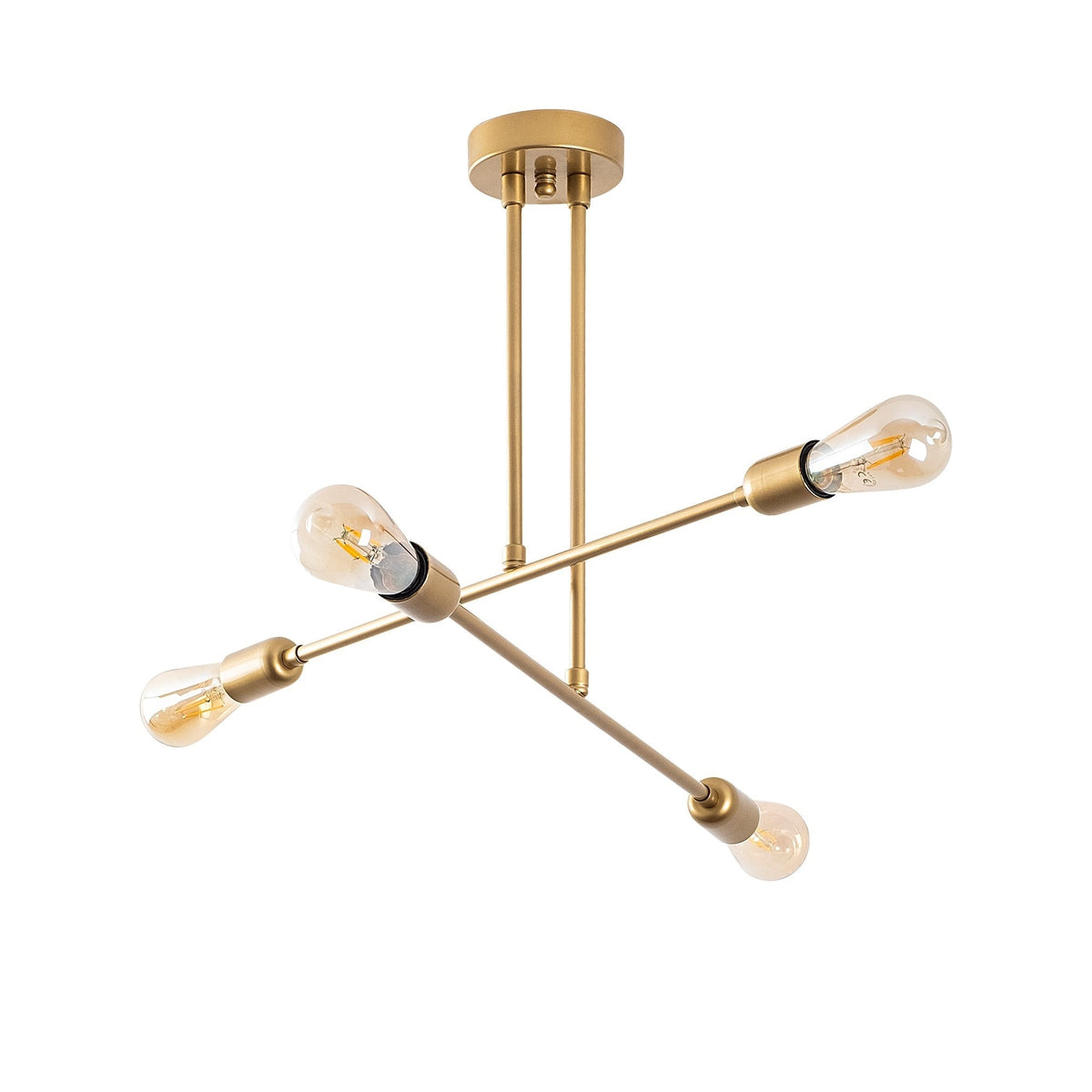 Lámpara de techo oro 70x40 cm decorativa