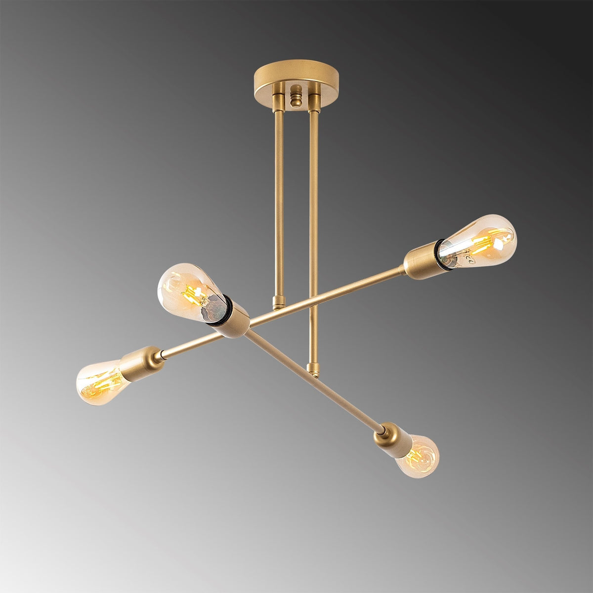 Lámpara de techo oro 70x40 cm decorativa (3)
