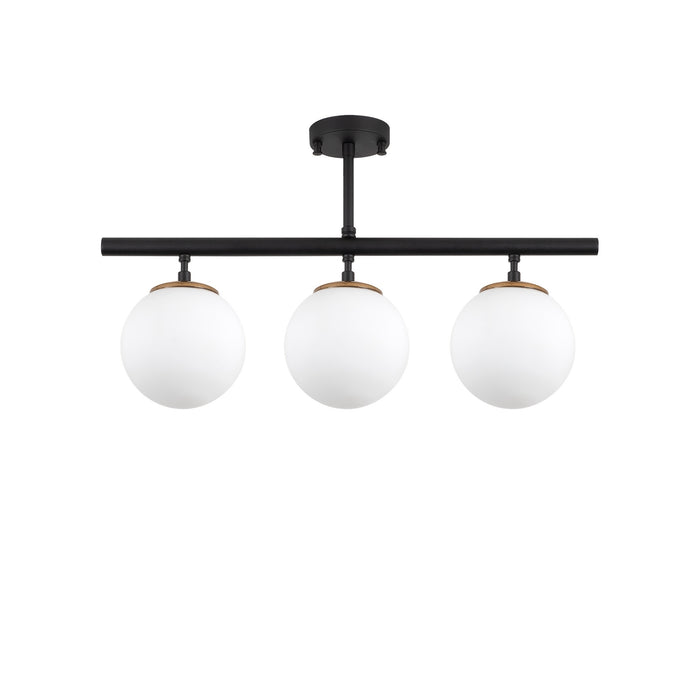 Lámpara de techo negro 60x15x37 cm decorativa
