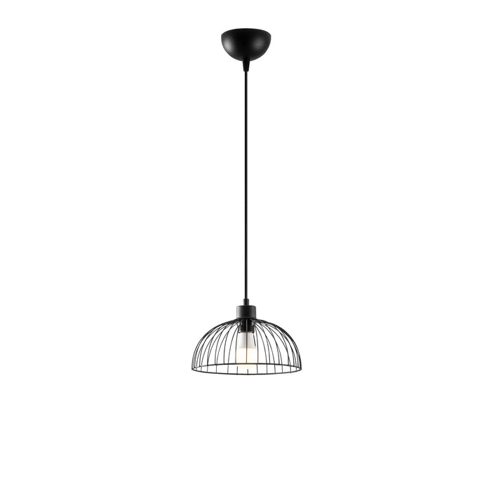 Lámpara de techo negro 25x25x27 cm decorativa