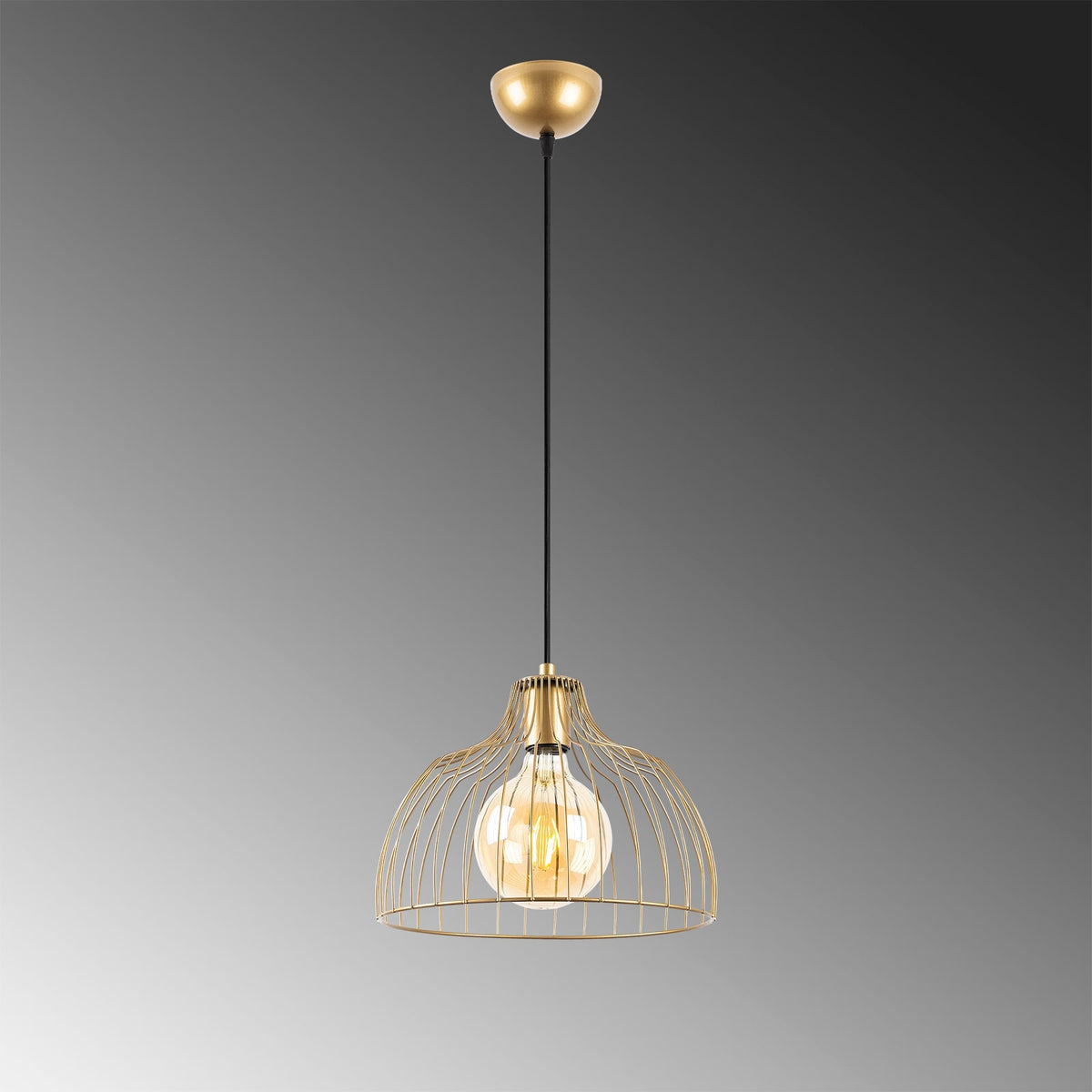 Lámpara de techo oro brillante 28x28x126 cm decorativa (5)