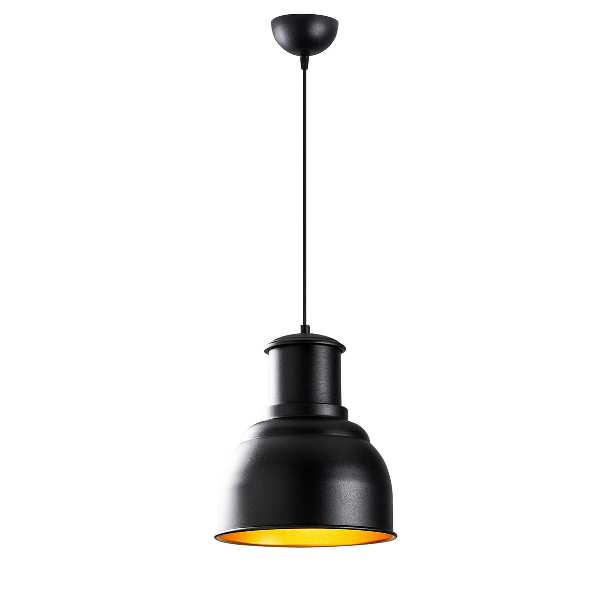 Lámpara de techo negro 25x25x129 cm decorativa