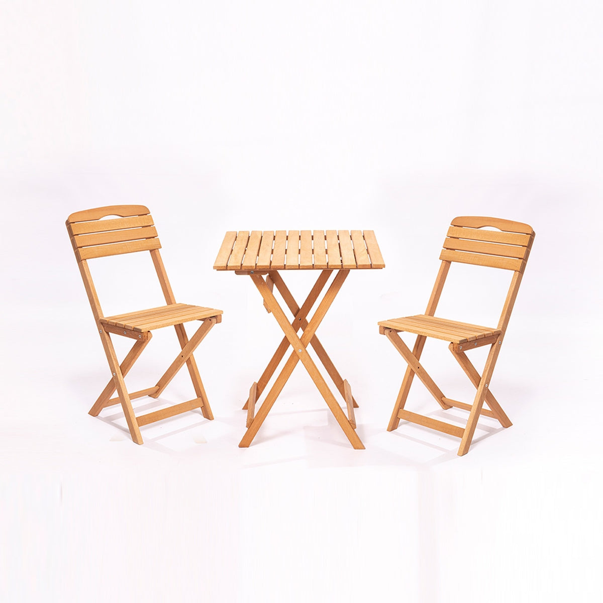 Set mesa y sillas de jardín marrón decorativo