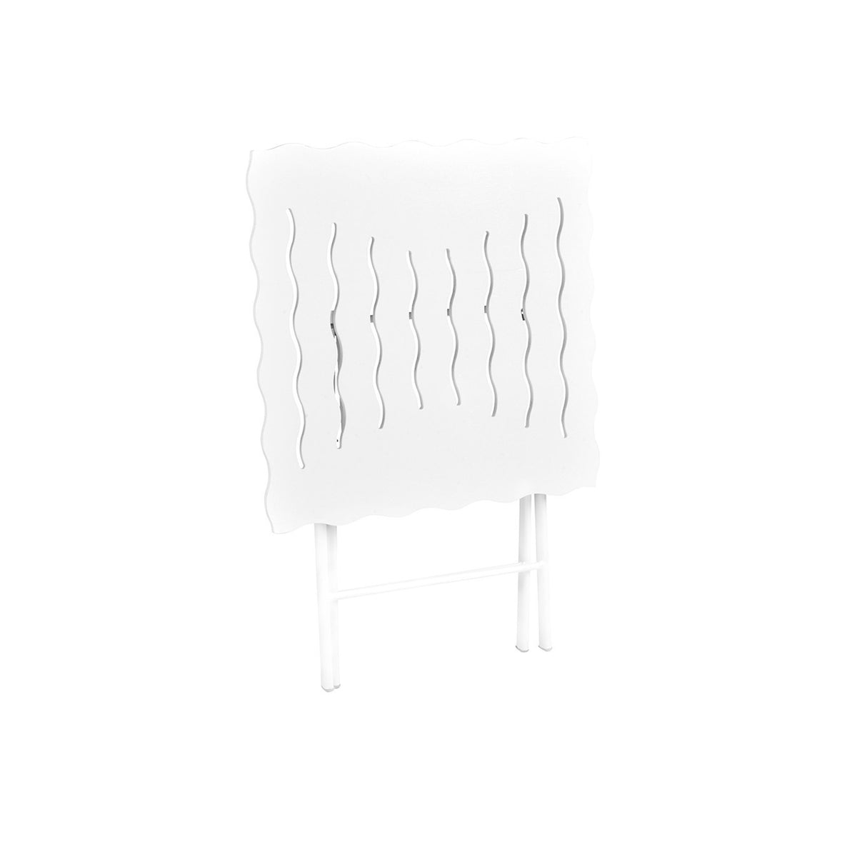 Set mesa y sillas de jardín 3 pzs blanco (5)